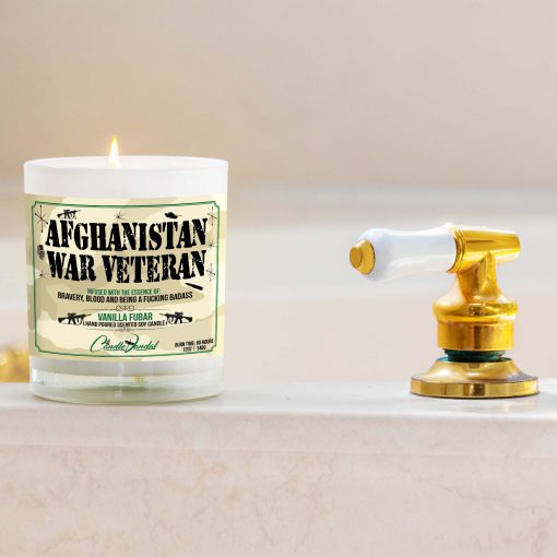 Afghanistan War Veteran Bathtub Candle