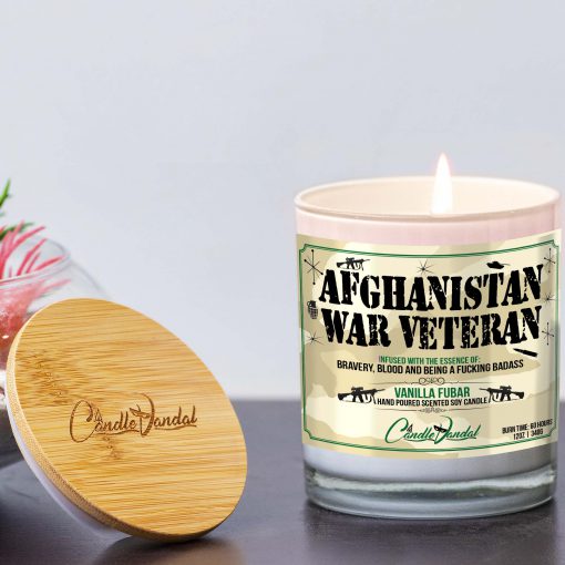 Afghanistan War Veteran Lid and Candle