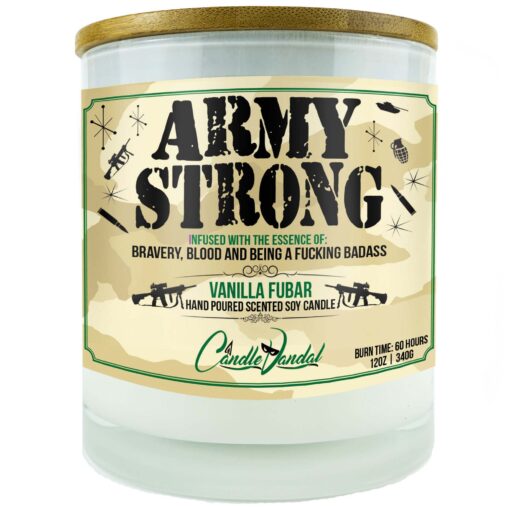 Army Strong Candle