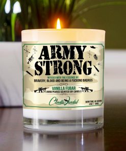 Army Strong Table Candle