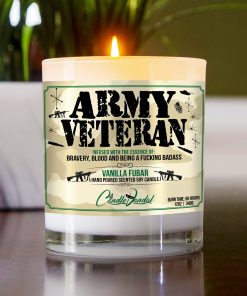 Army Veteran Table Candle