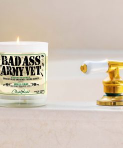 Bad Ass Army Veteran Bathtub Candle