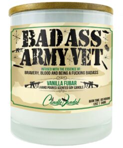 Bad Ass Army Vet Candle