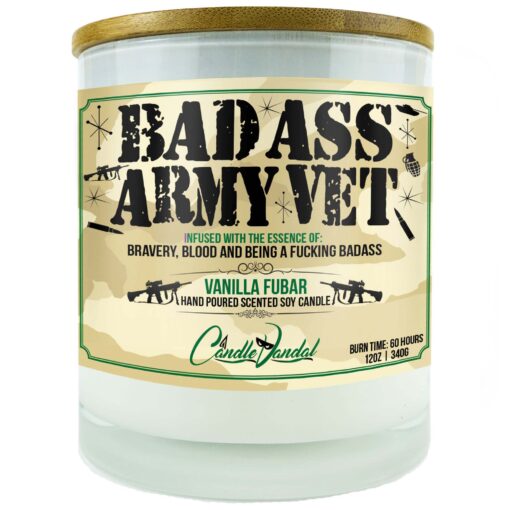 Bad Ass Army Vet Candle