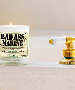 Bad Ass Marine Military Bathtub Candle