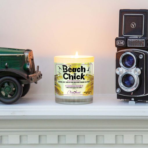 Beach Chick Mantle Candle