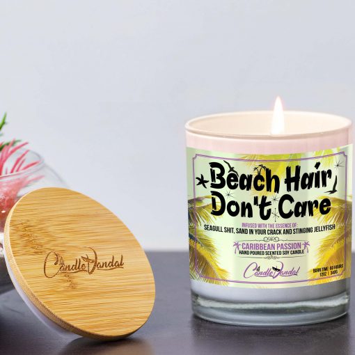 Beach Hair Don't Care Lid and Candle
