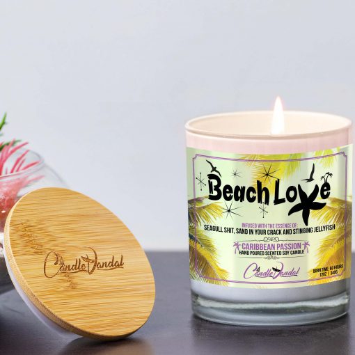 Beach Love Lid and Candle