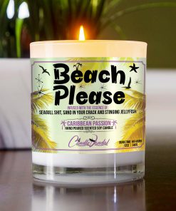 Beach Please Table Candle