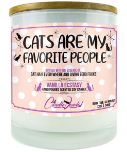 Cats Are My Favorite People Candle