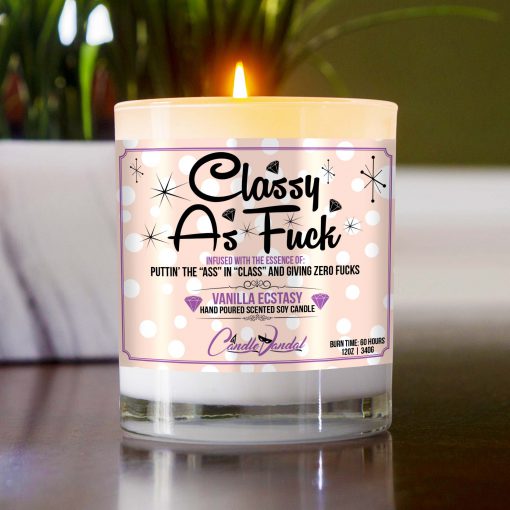 Classy as Fuck Table Candle