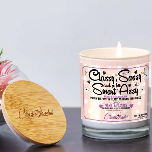 Classy Sassy and a Bit Smart Assy Lid and Candle