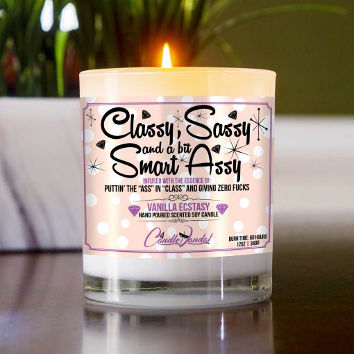 Classy Sassy and a Bit Smart Assy Table Candle