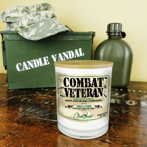 Combat Veteran Military Candle