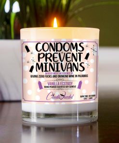 Condoms Prevent Minivans Table Candle