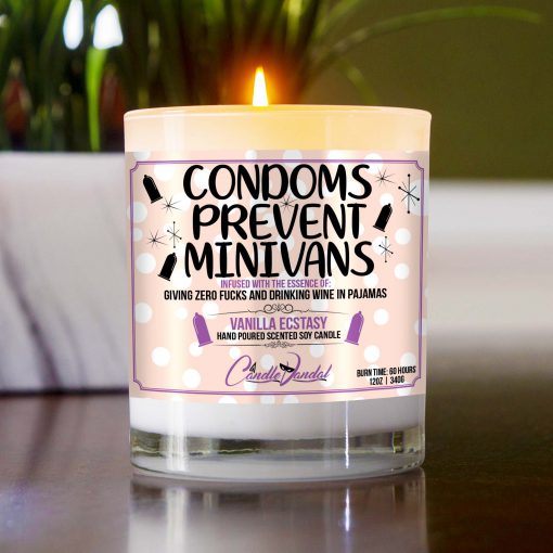 Condoms Prevent Minivans Table Candle