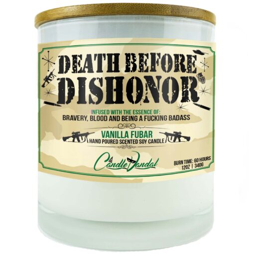 Death Before Dishonor Candle
