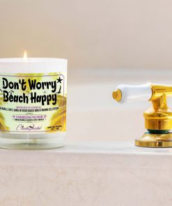 Don't Worry Beach Happy Bathtub Candle