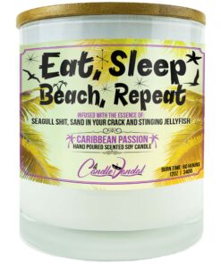 Eat Sleep Beach Repeat Candle