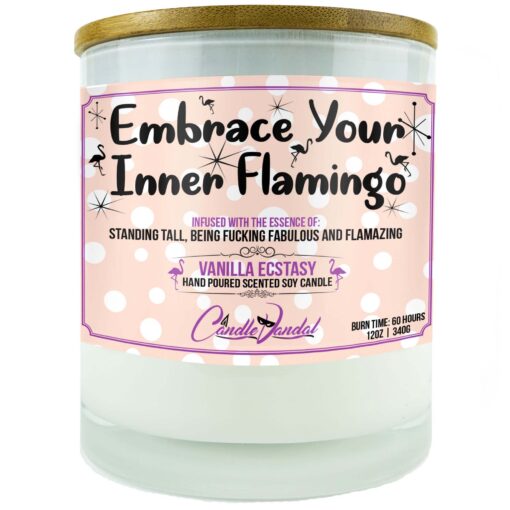 Embrace Your Inner Flamingo Candle