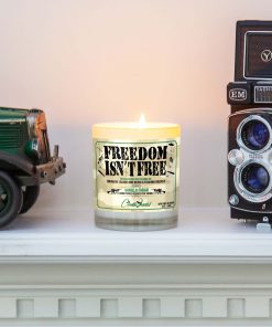 Freedom Isn't Free Mantle Candle