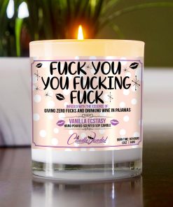 Fuck you You Fucking Fuck Table Candle