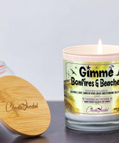 Gimme Bonfires and Beaches Lid and Candle