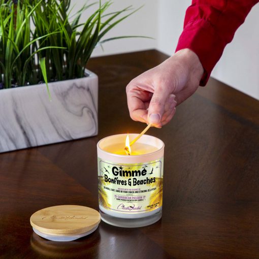 Gimme Bonfires and Beaches Lighting Candle