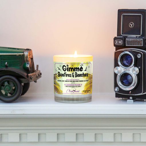 Gimme Bonfires and Beaches Mantle Candle