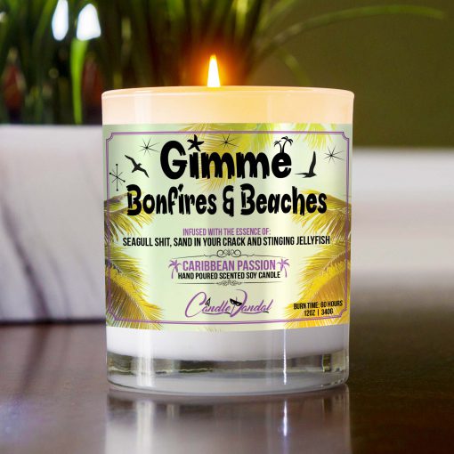 Gimme Bonfires and Beaches Table Candle