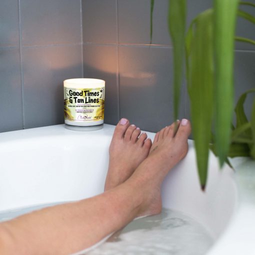 Good Times and Tan lInes Bathtub Candle