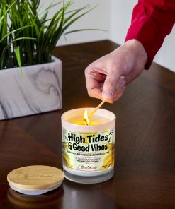 High Tides and Good Vibes Lighting Candle