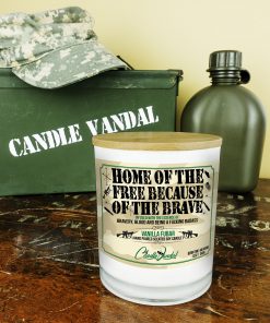 Home of the Free Because of the Brave Candle