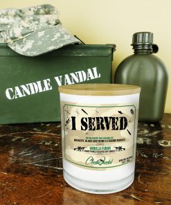 I Served Military Candle