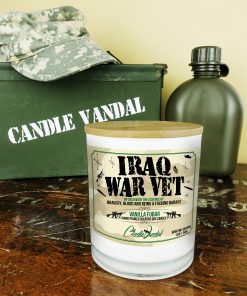 Iraq War Vet Military Candle
