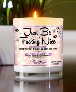 Just Be Fucking Nice Table Candle