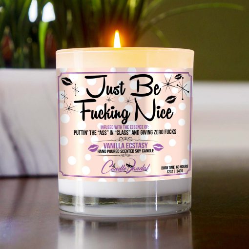 Just Be Fucking Nice Table Candle