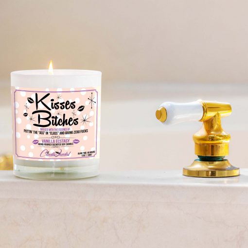 Kisses Bitches Bathtub Candle