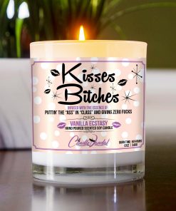 Kisses Bitches Table Candle
