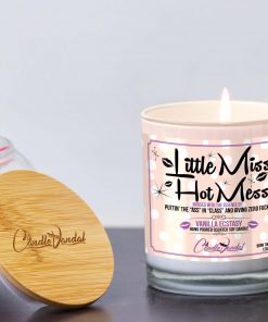 Little Miss Hot Mess Lid and Candle