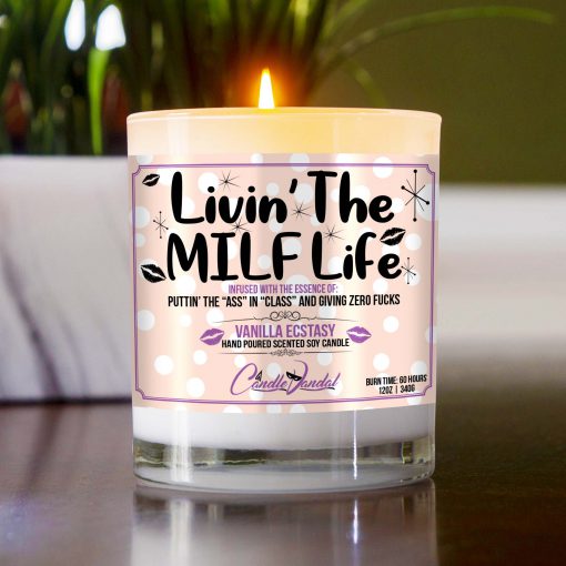 Livin' The MILF Life Table Candle