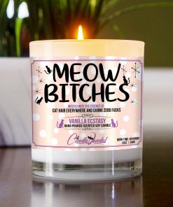 Meow Bitches Table Candle