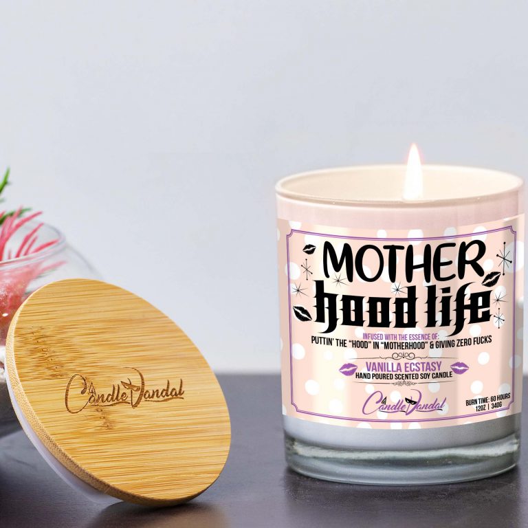 Mother Hood Life Candle Funny Mom Candles
