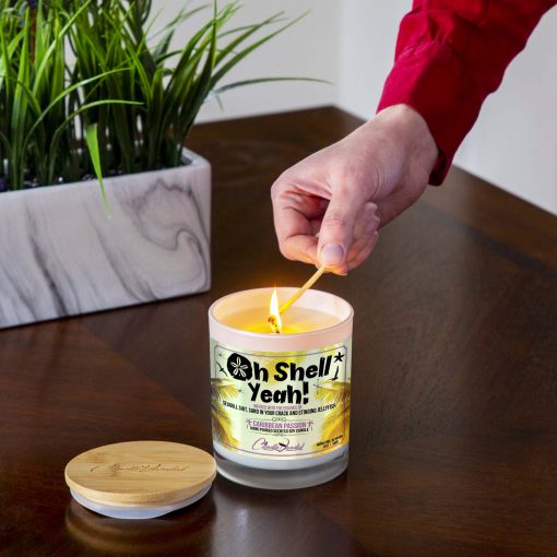 Oh Shell Lighting Candle