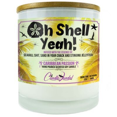 Oh Shell Yeah Candle