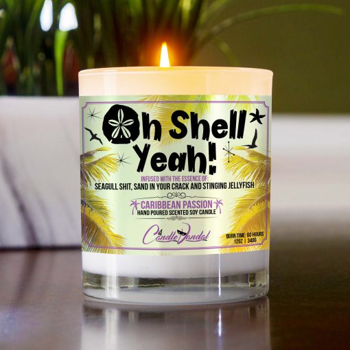 Oh Shell Yeah Table Candle