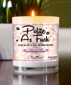 Polite As Fuck Table Candle