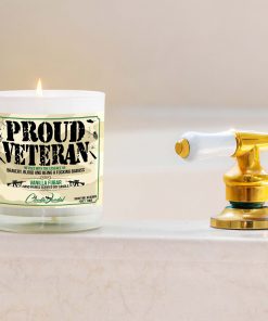 Proud Veteran Bathtub Candle