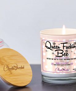 Queen Fucking Bee Lid and Candle