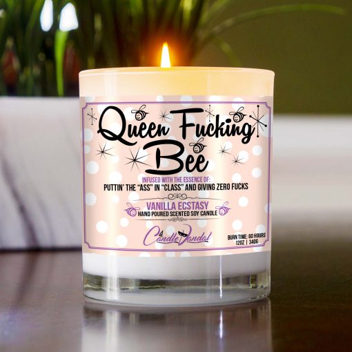 Queen Fucking Bee Table Candle